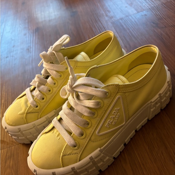 Prada Double Wheel Nylon Sneaker, size 37 - Picture 3 of 6